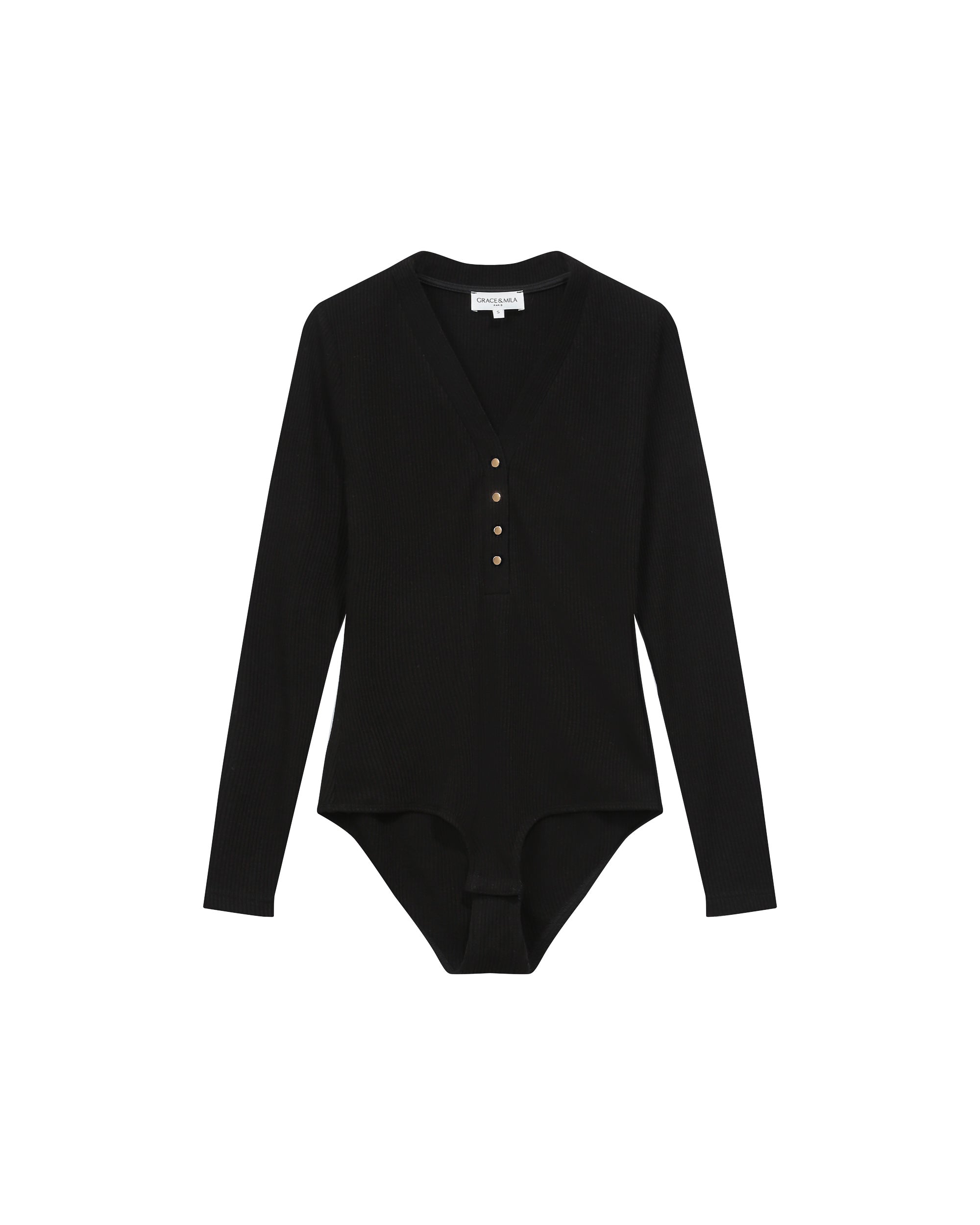 Body ajusté noir Taro