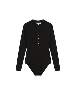 Body ajusté noir Taro