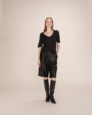 Top en lurex noir Taylor