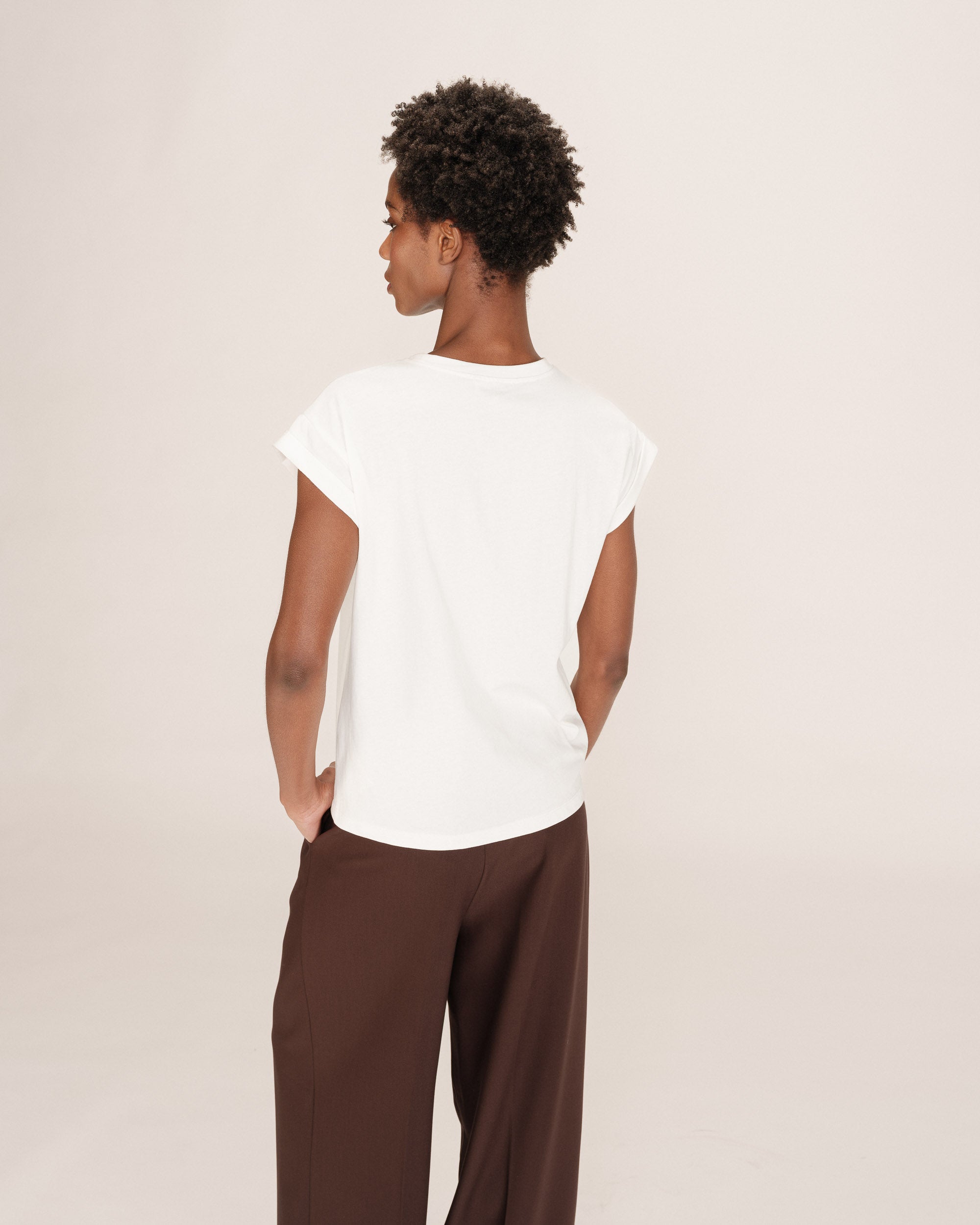 T-shirt motif coeur bordeaux Take