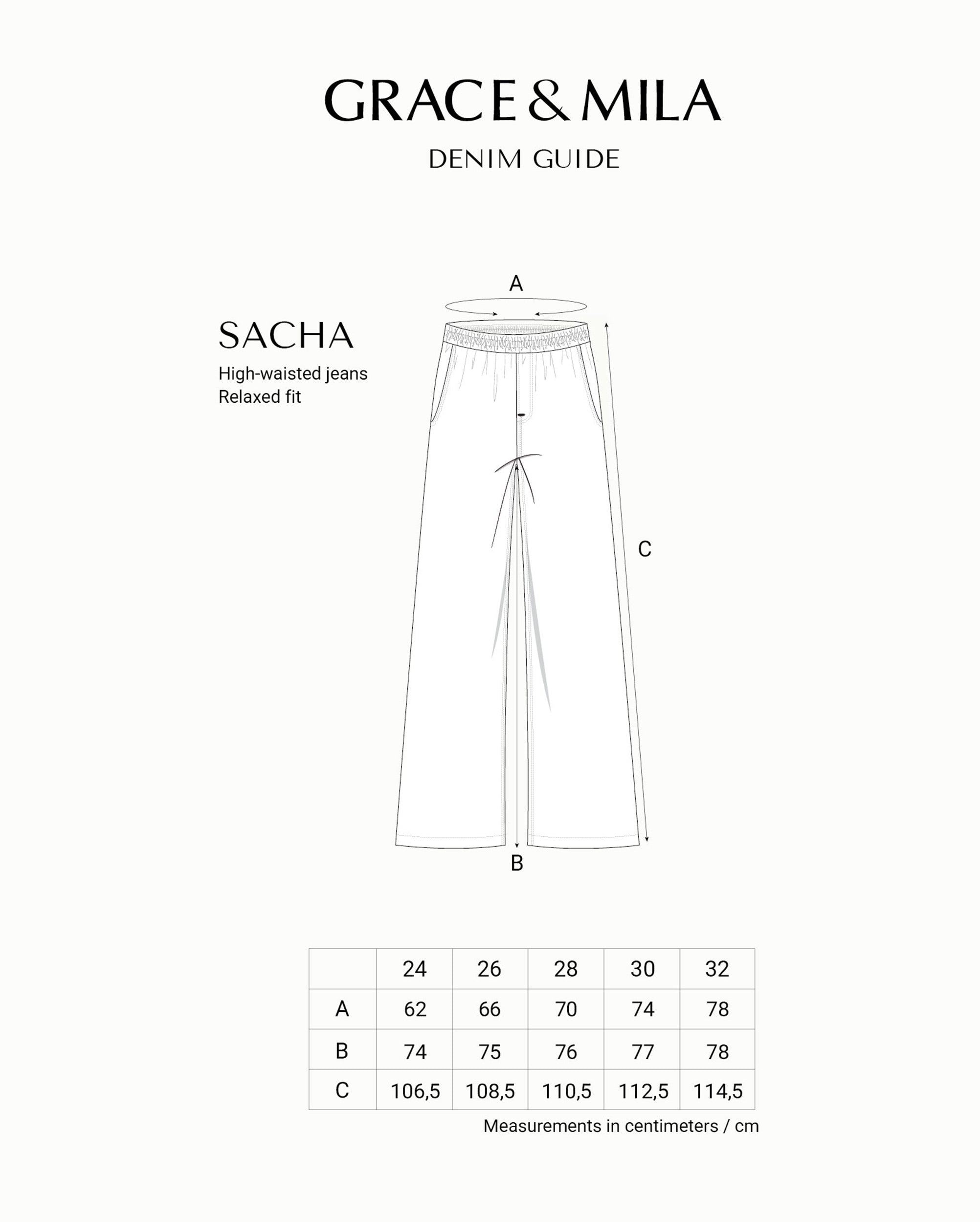 Baggy jeans black washed Sacha