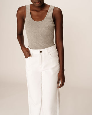 Loose jeans white James