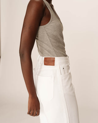 Loose jeans white James