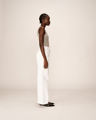 Loose jeans white James