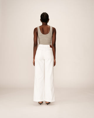 Loose jeans white James