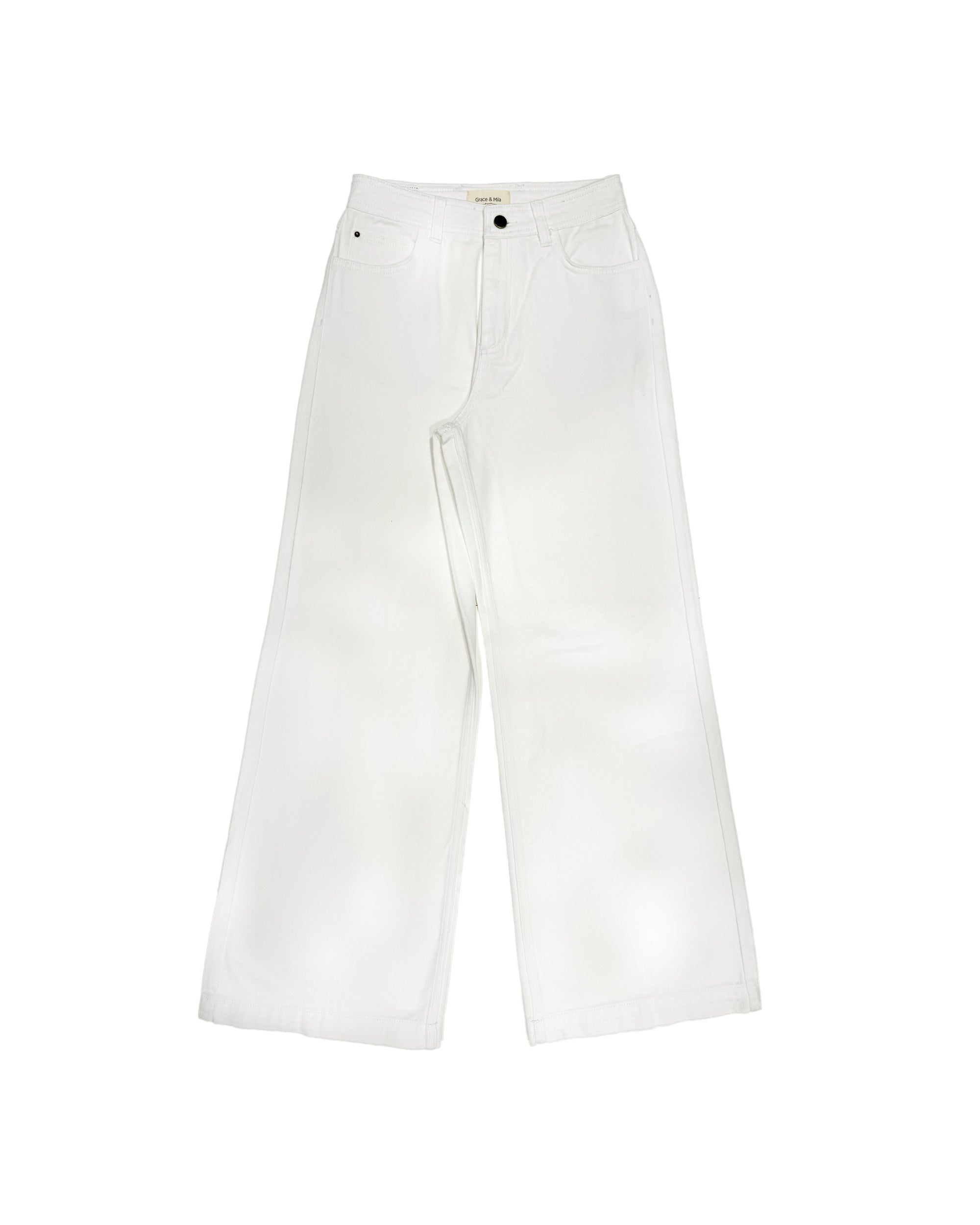 Loose jeans white James
