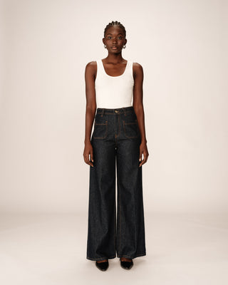 Jean large dark blue June