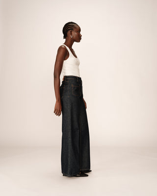 Jean large dark blue June