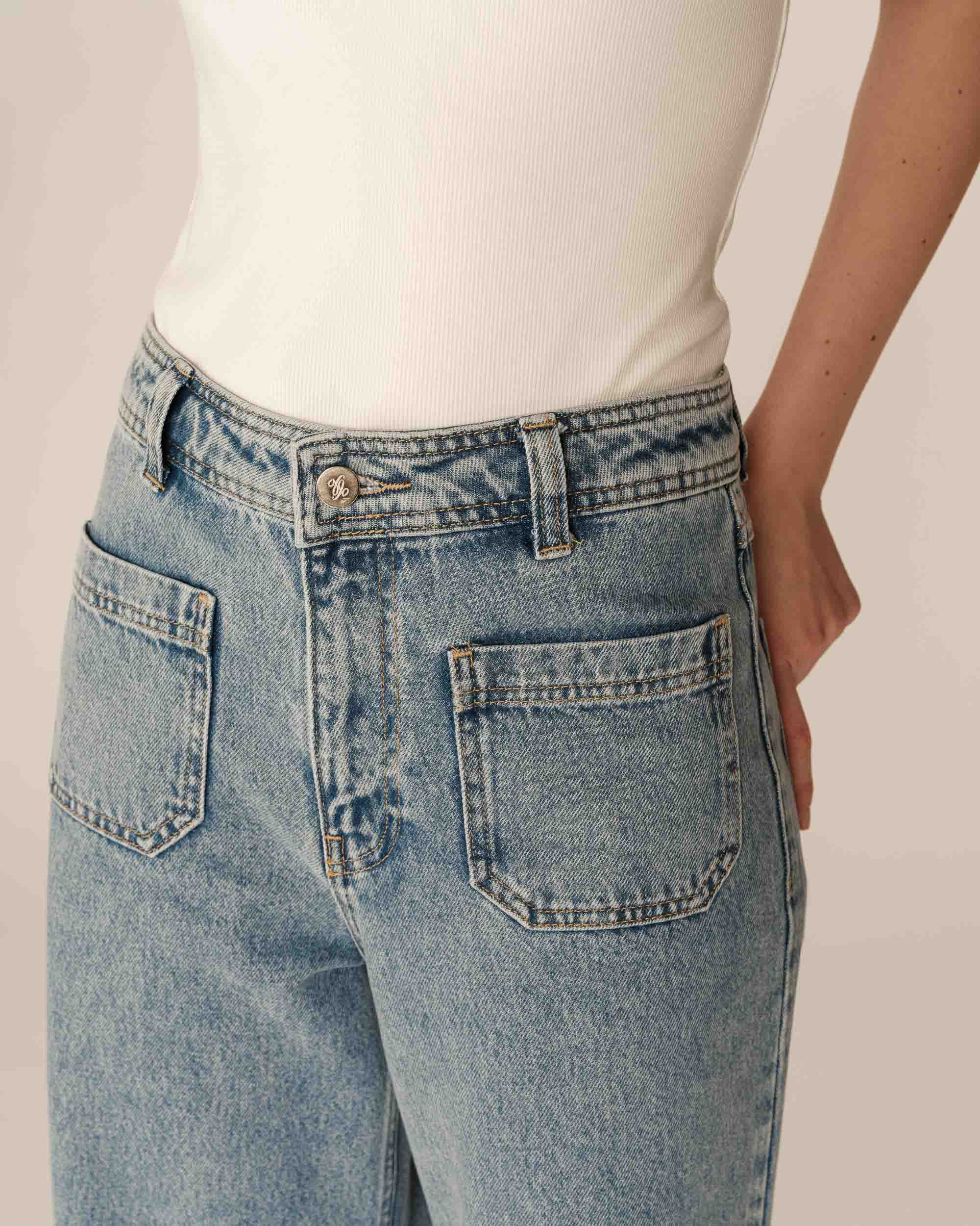 Wide jeans light blue June