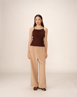 Fitted knit top chocolatee Pablo_12872