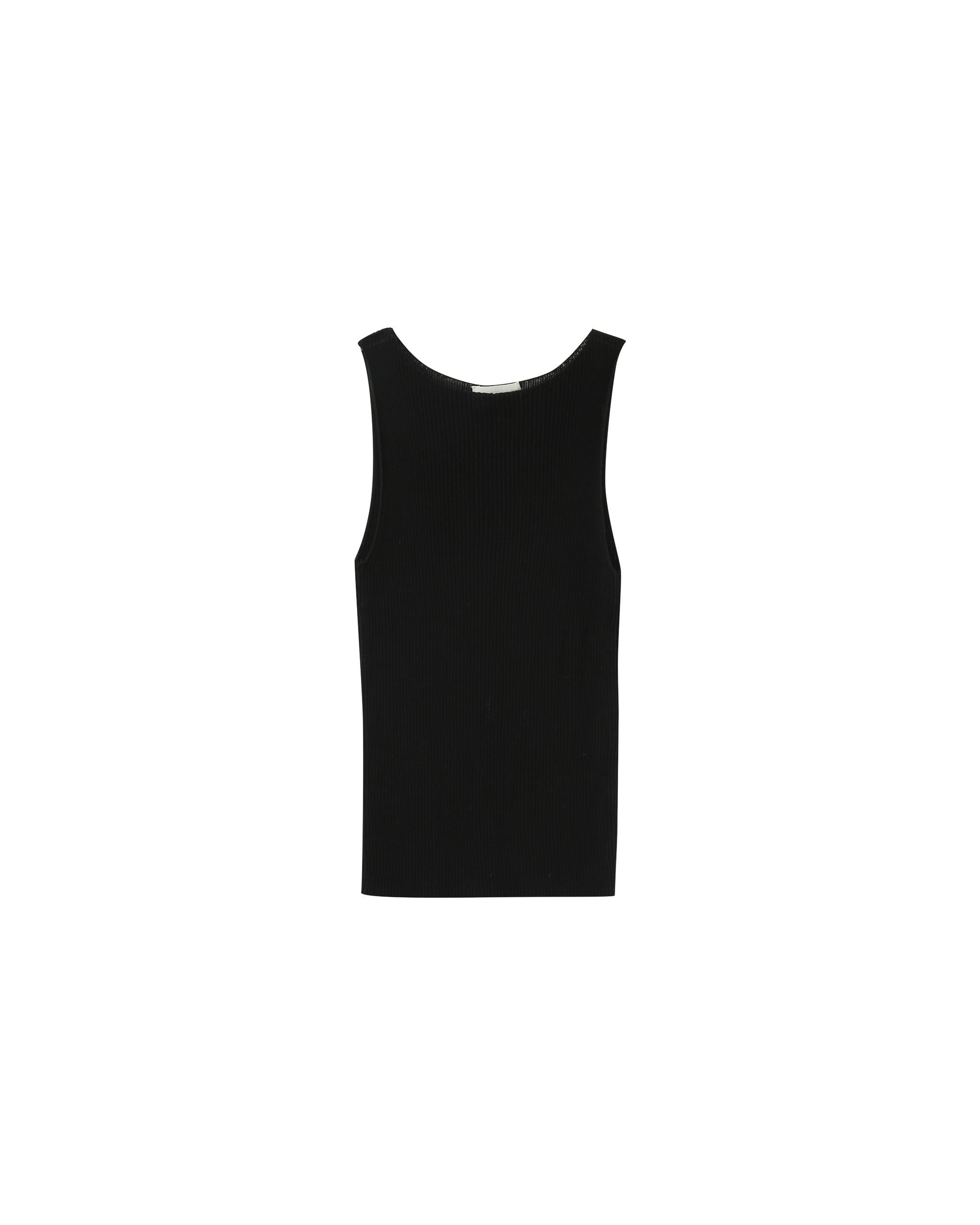 Debardeur ajusté col bateau noir Pagnol