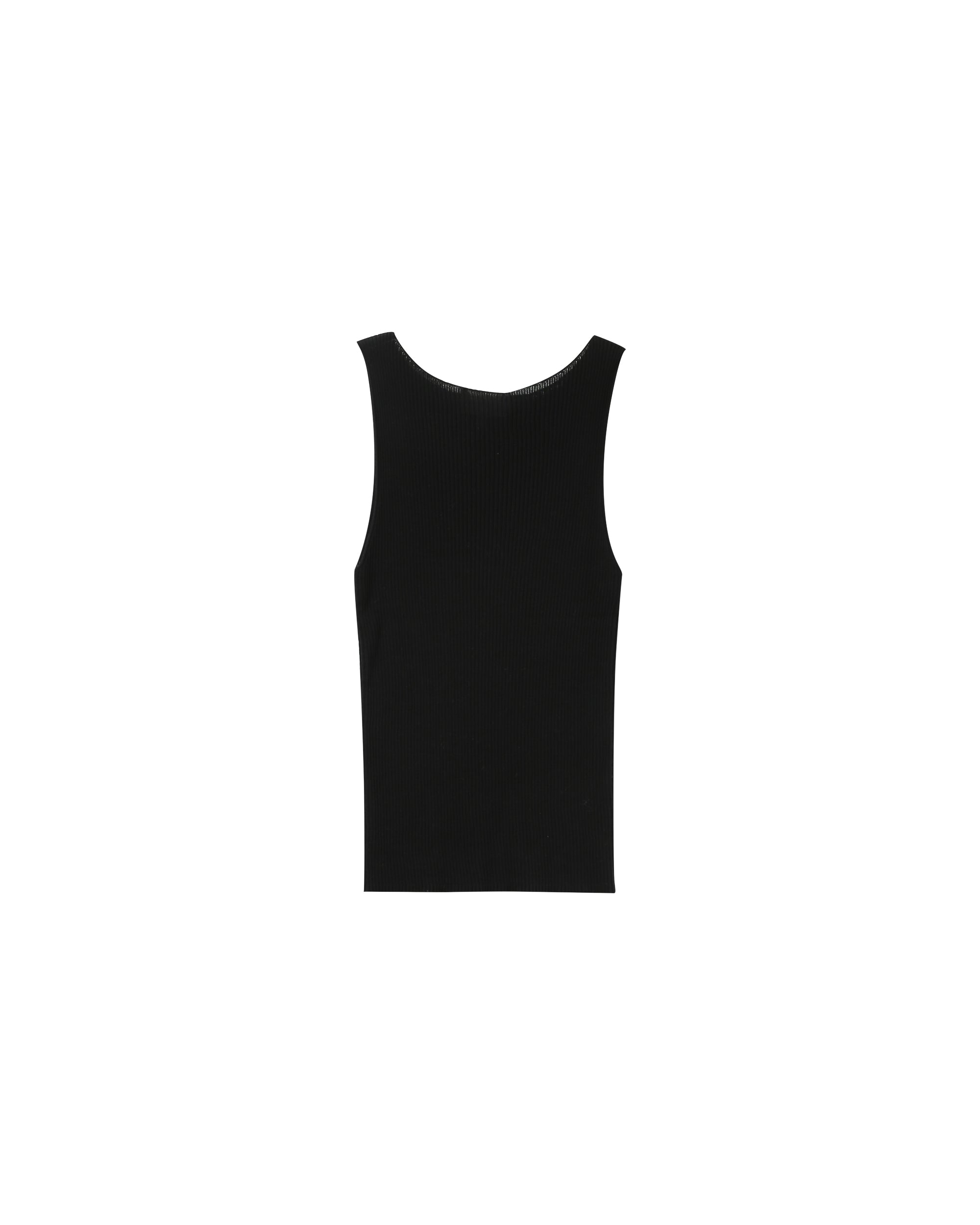 Debardeur ajusté col bateau noir Pagnol