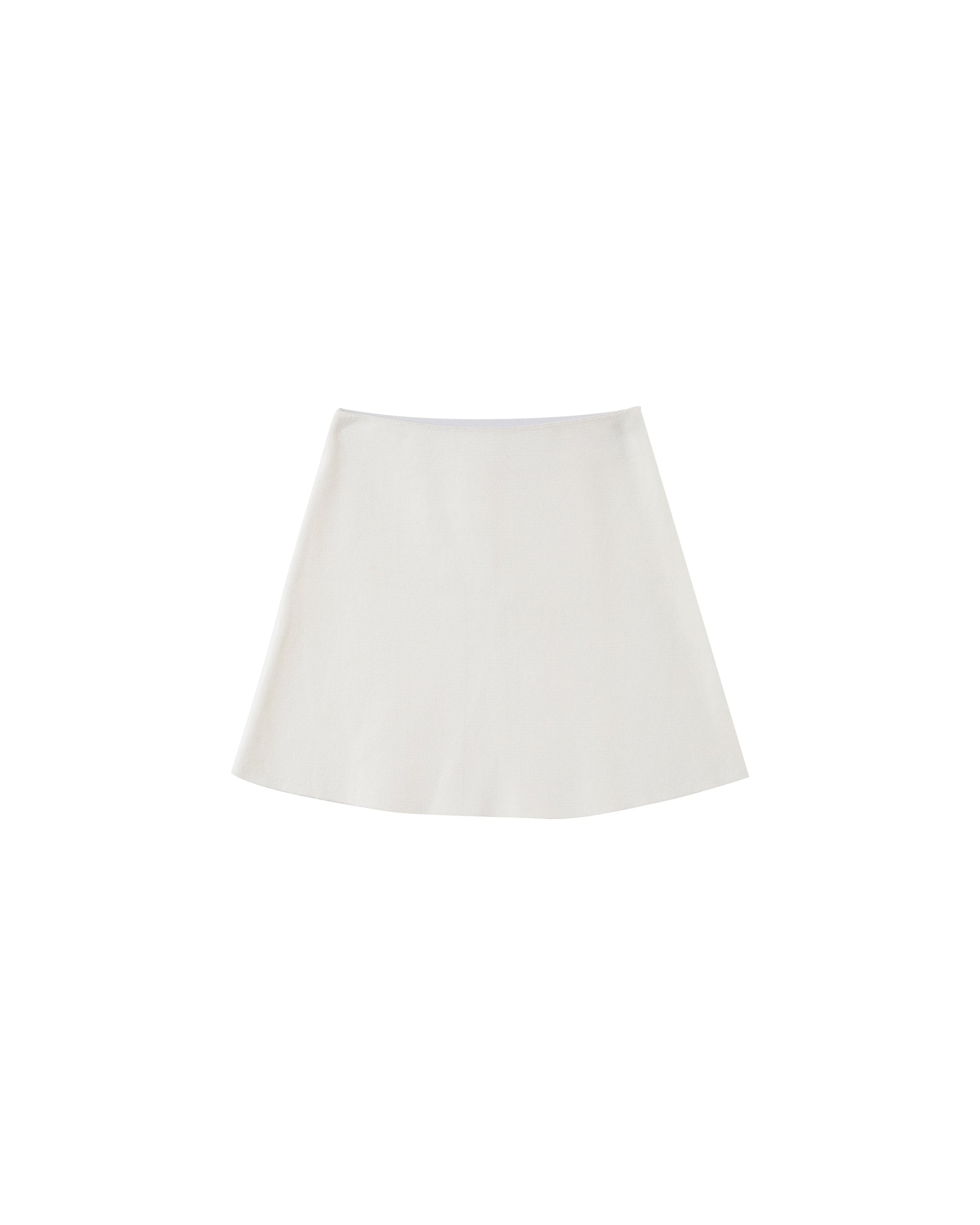 Short a-line skirt ecru Pamela_12906