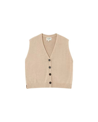 Knit cardigan ecru Pancake