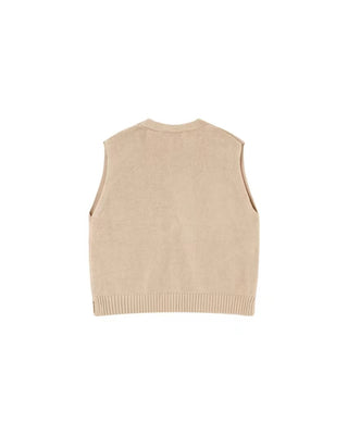 Knit cardigan ecru Pancake