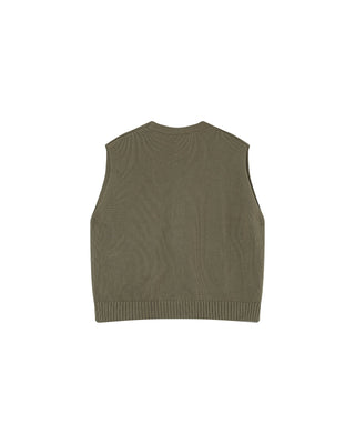 Knit cardigan khaki Pancake