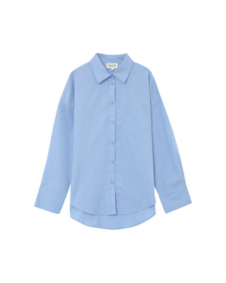 Chemise oversize en coton bleu Paris