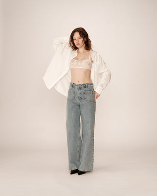 Brassiere en dentelle ecru Parker