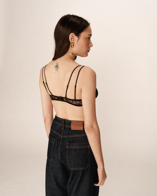 Brassiere en dentelle noir Parker