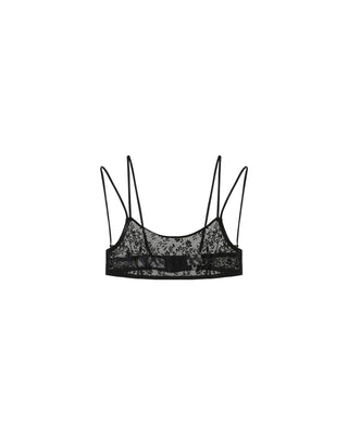 Brassiere en dentelle noir Parker
