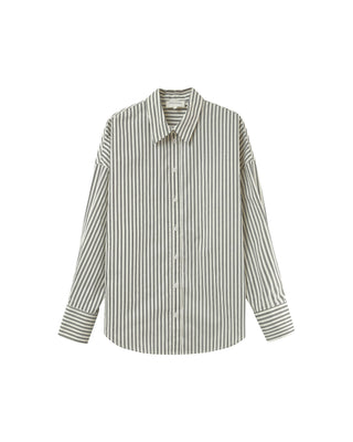 Chemise oversize a rayures ecru Parsons