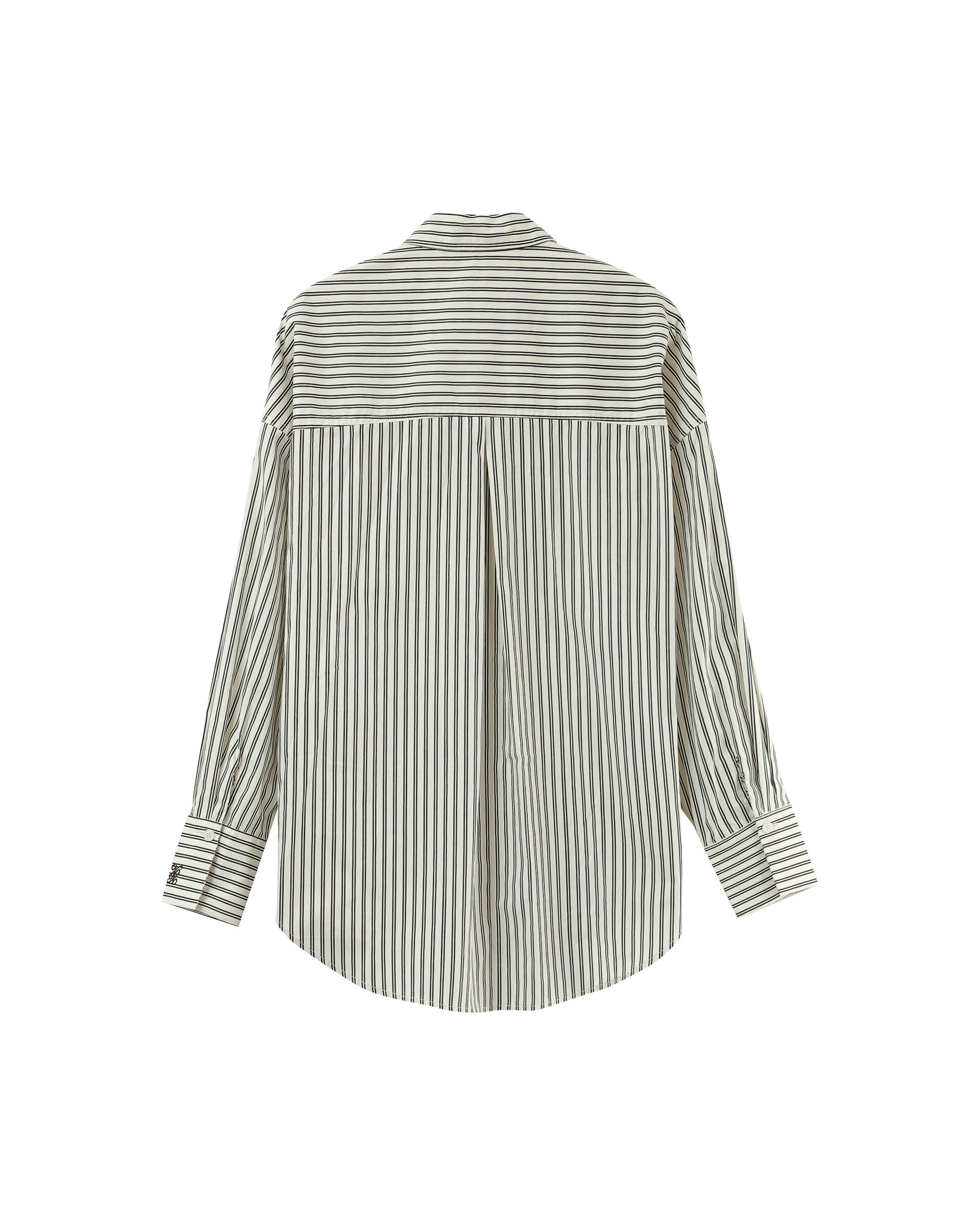 Chemise oversize a rayures ecru Parsons