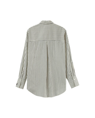 Chemise oversize a rayures ecru Parsons
