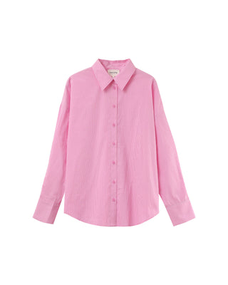 Chemise oversize a rayures rose Parsons