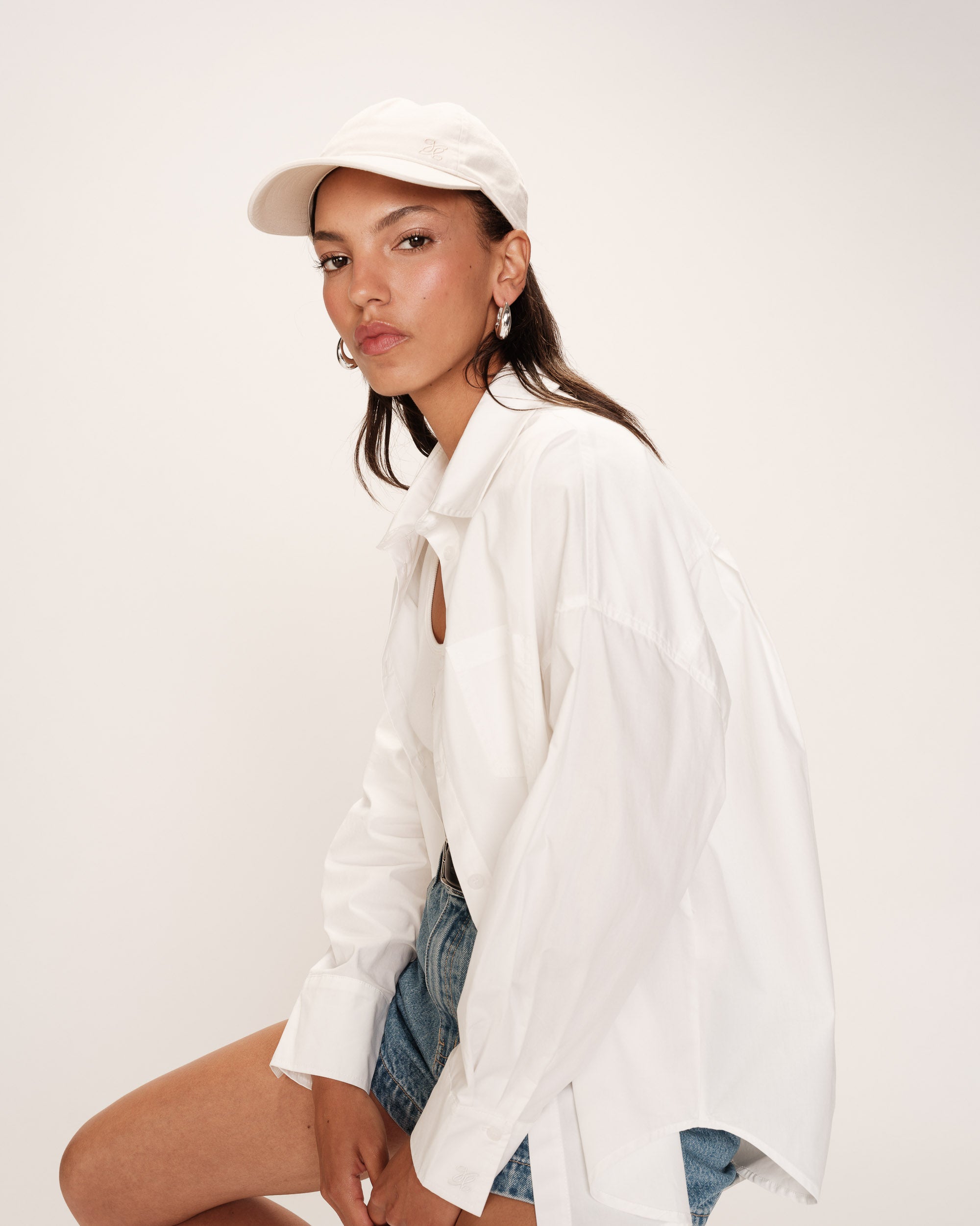 Casquette brodee g&m beige Patterson