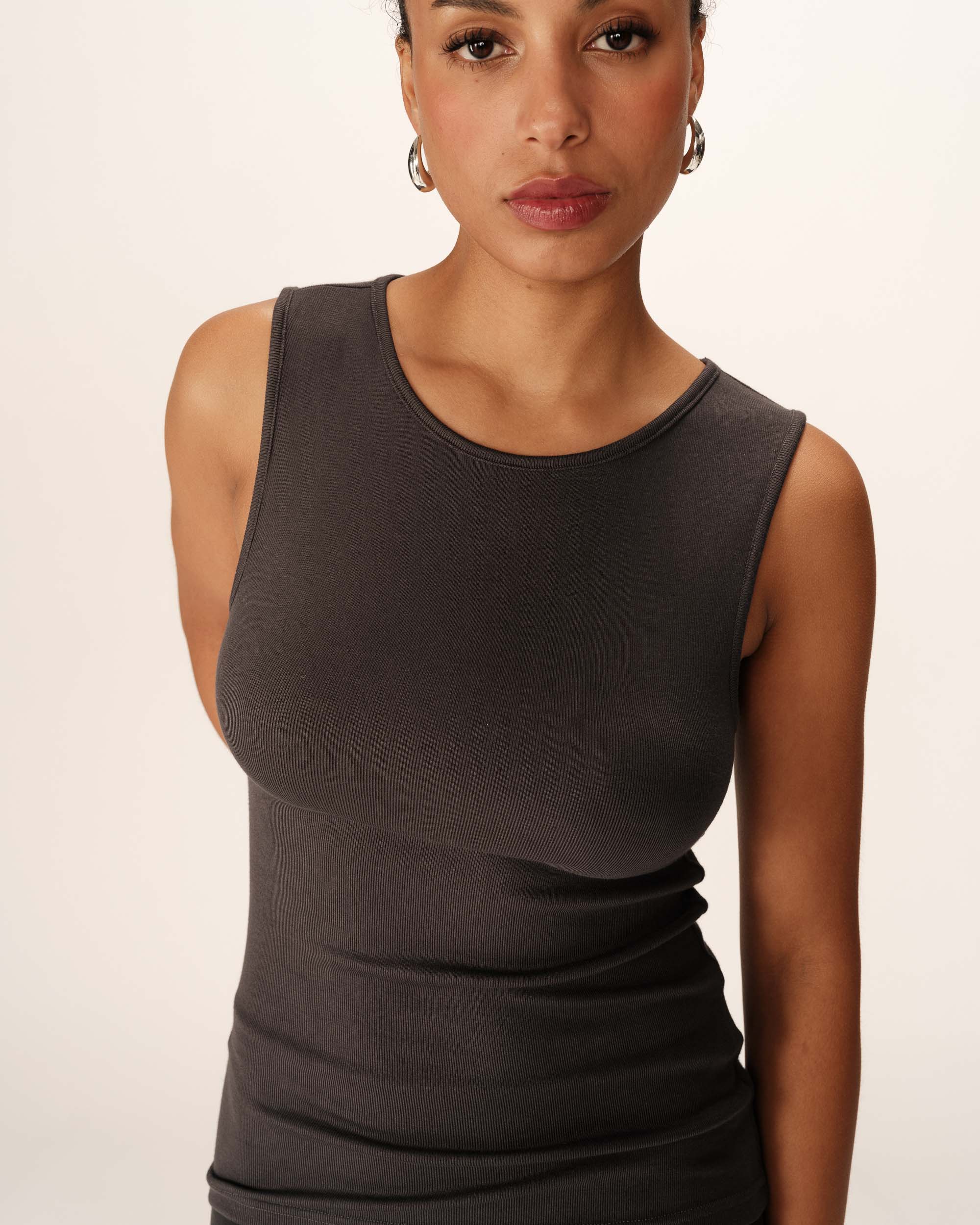 Debardeur ajusté anthracite Paulin