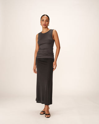 Debardeur ajusté anthracite Paulin