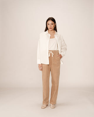 Pantalon en velours beige Paul