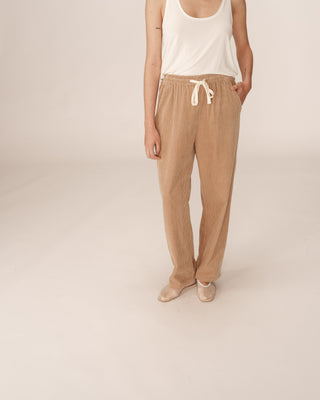Pantalon en velours beige Paul
