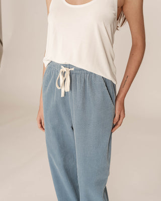 Pantalon en velours bleu Paul