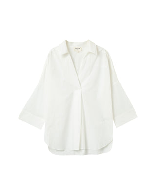 Loose cotton blouse ecru Pavel_12952