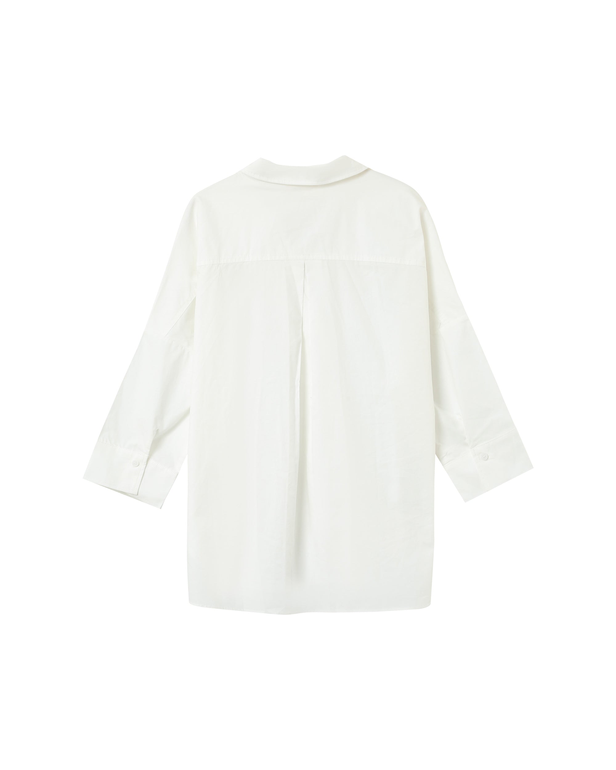Blouse large en coton ecru Pavel