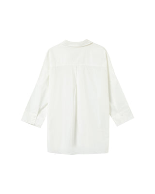 Loose cotton blouse ecru Pavel_12952