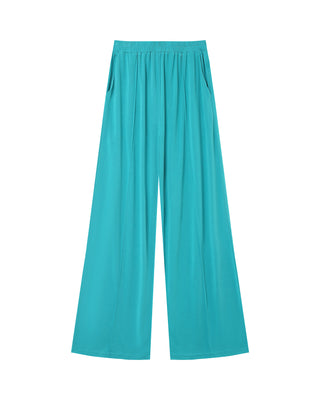Pantalon fluide en modal aqua Pax