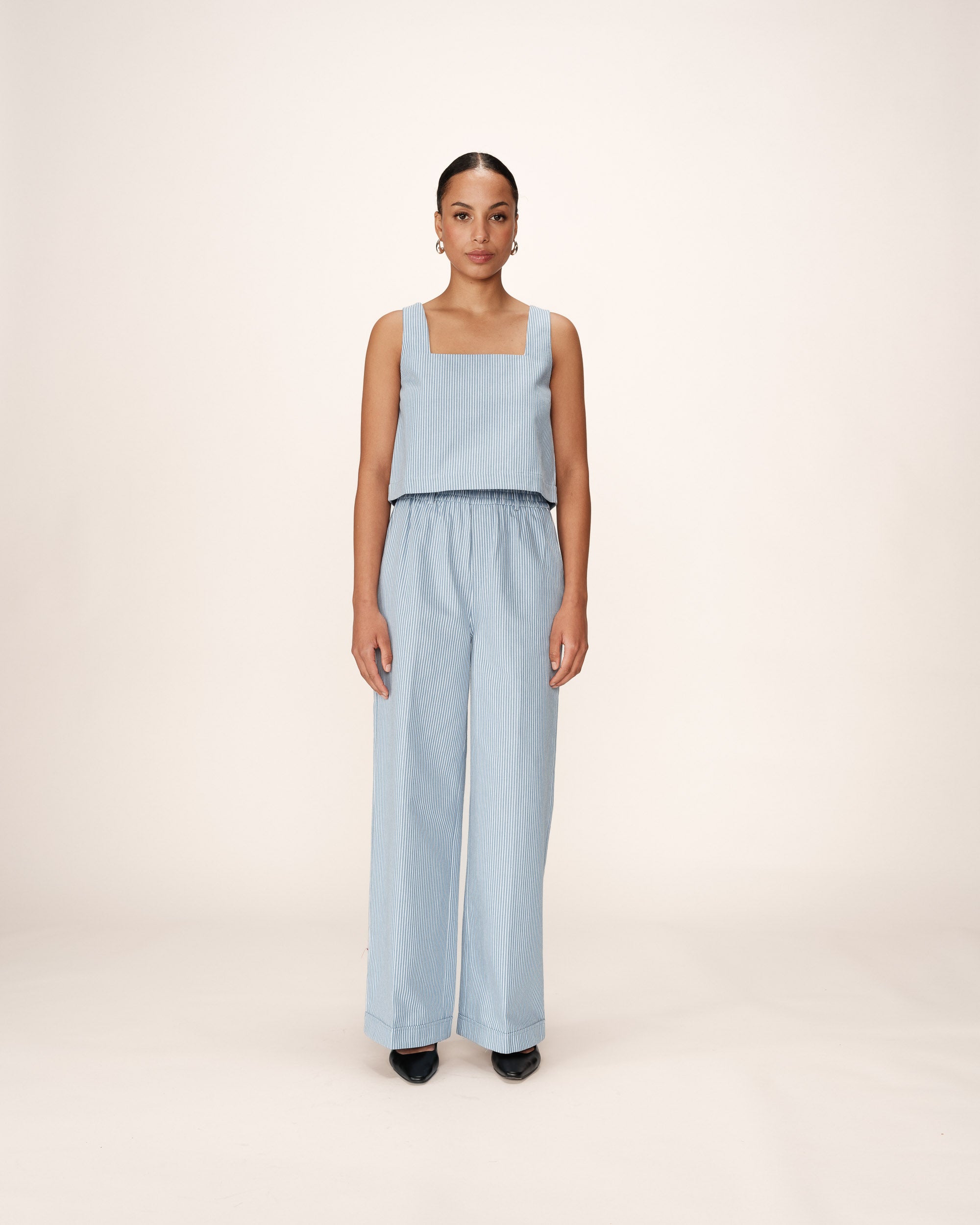 Top court a rayures bleu Peanut