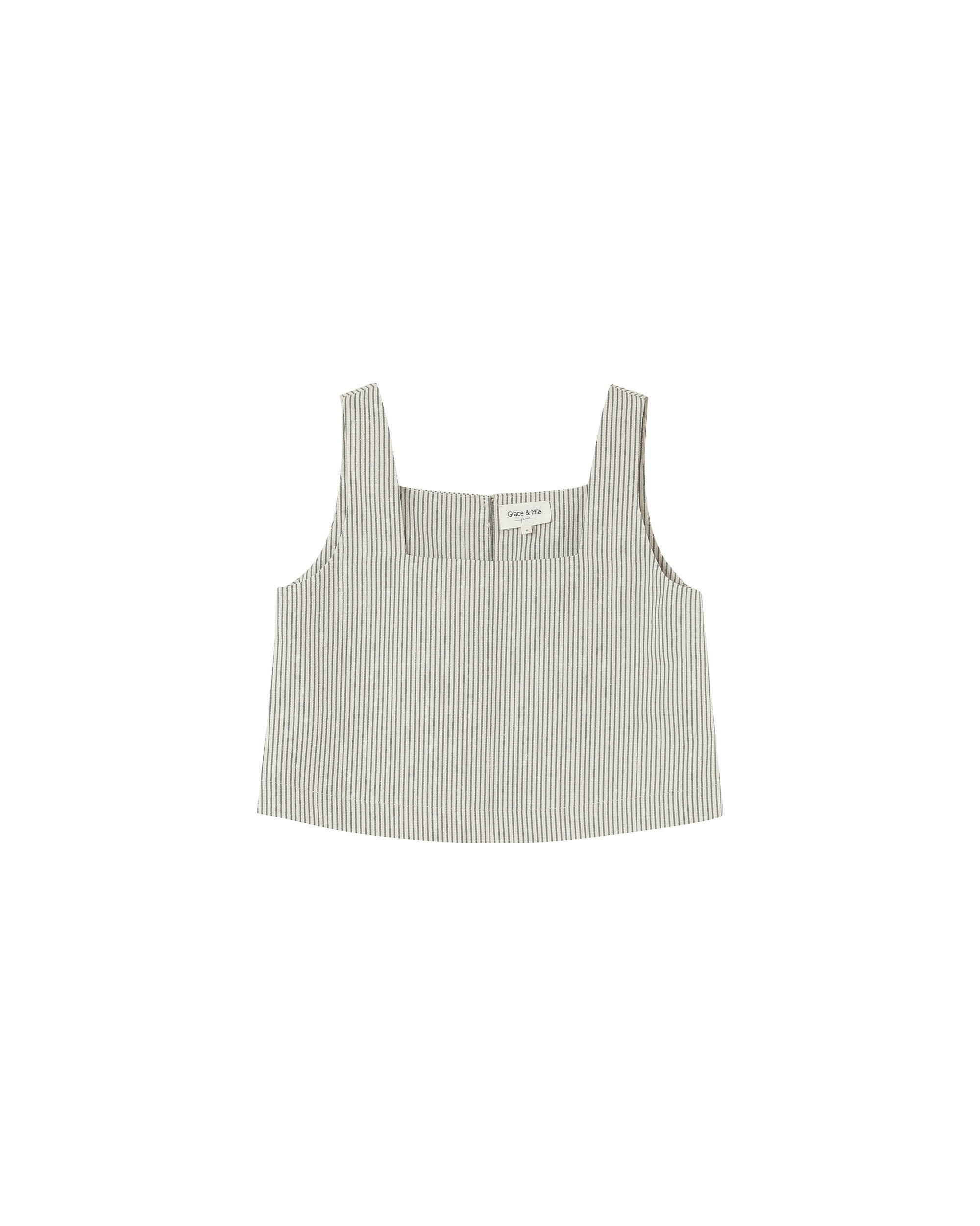 Top court a rayures ecru Peanut