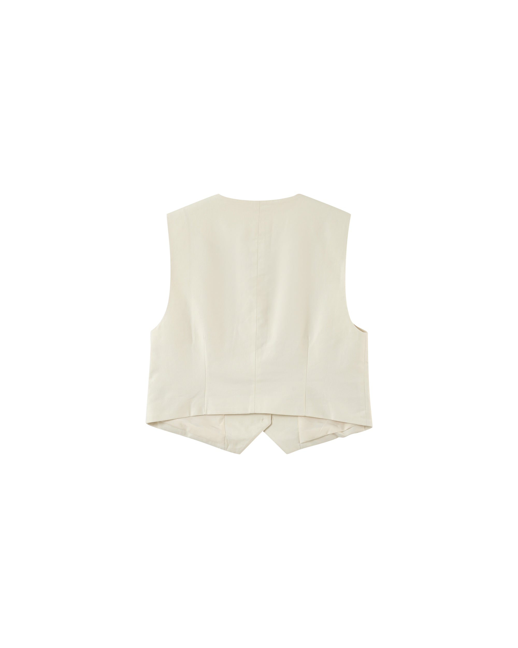 Buttoned straight waistcoat ecru Penn