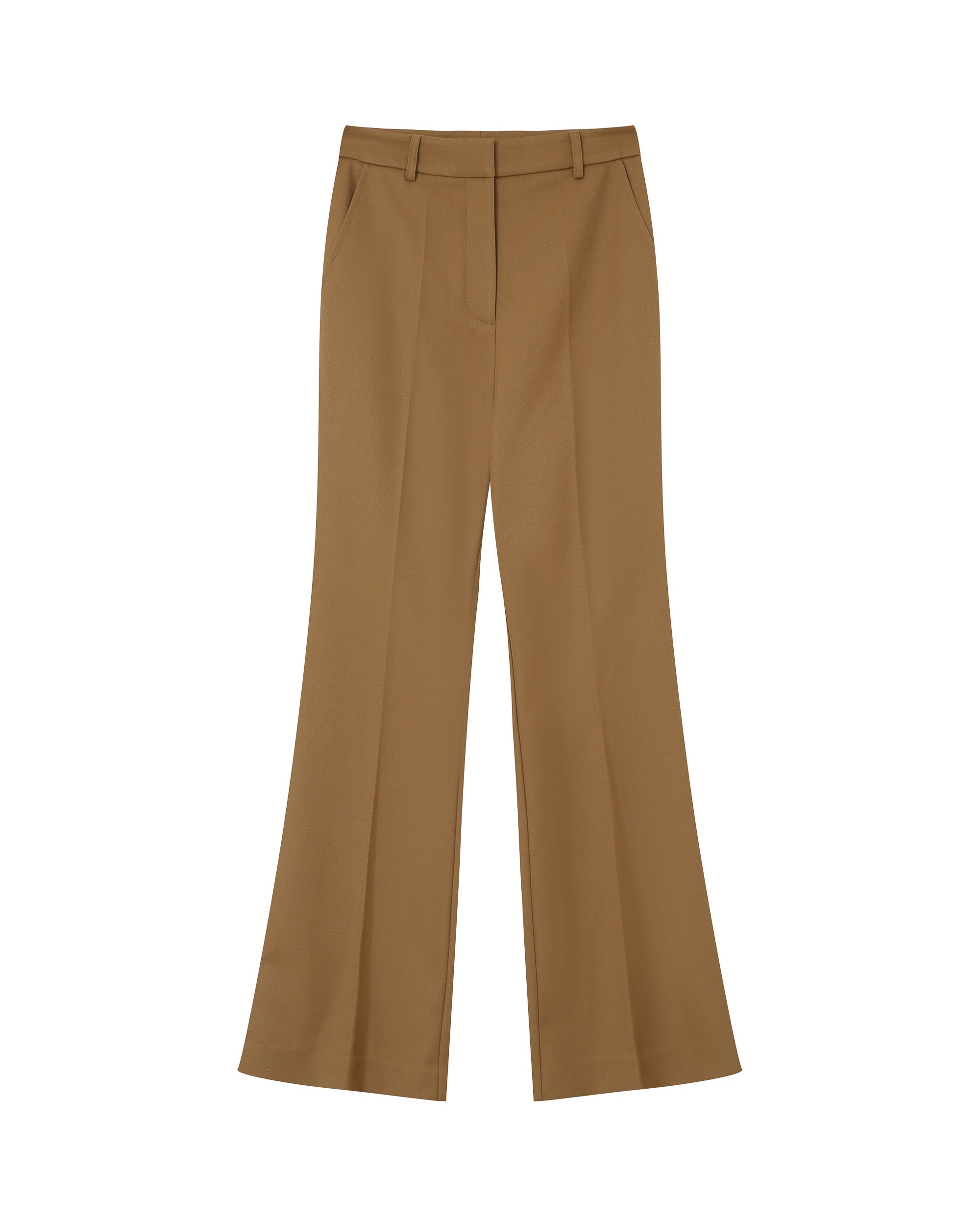 Pantalon tailleur evase taupe People