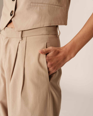 Tailored trousers beige Peter_13013