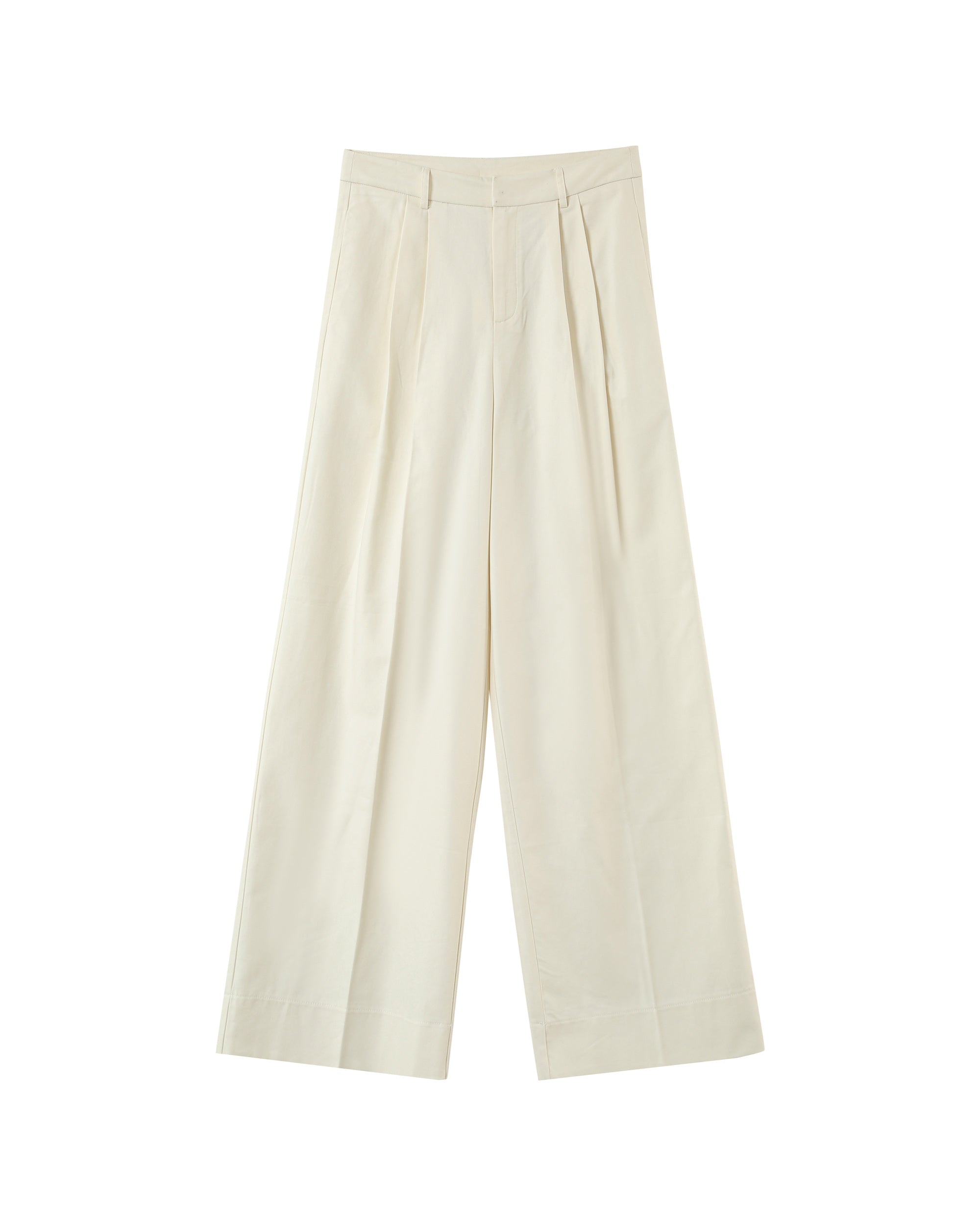 Tailored trousers ecru Peter_13013