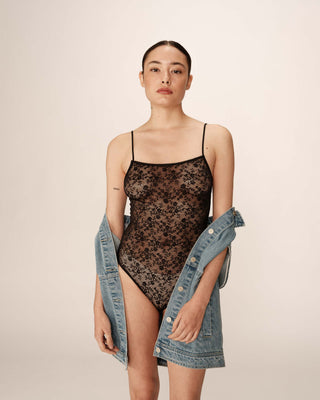 Body en dentelle noir Petillante