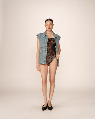 Body en dentelle noir Petillante