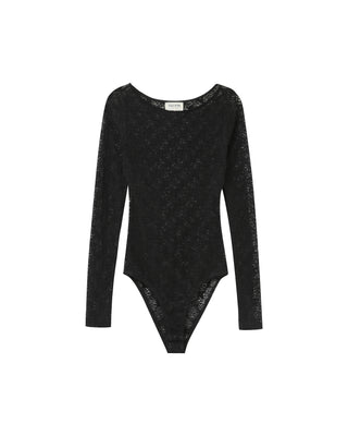 Long-sleeved body black Petra