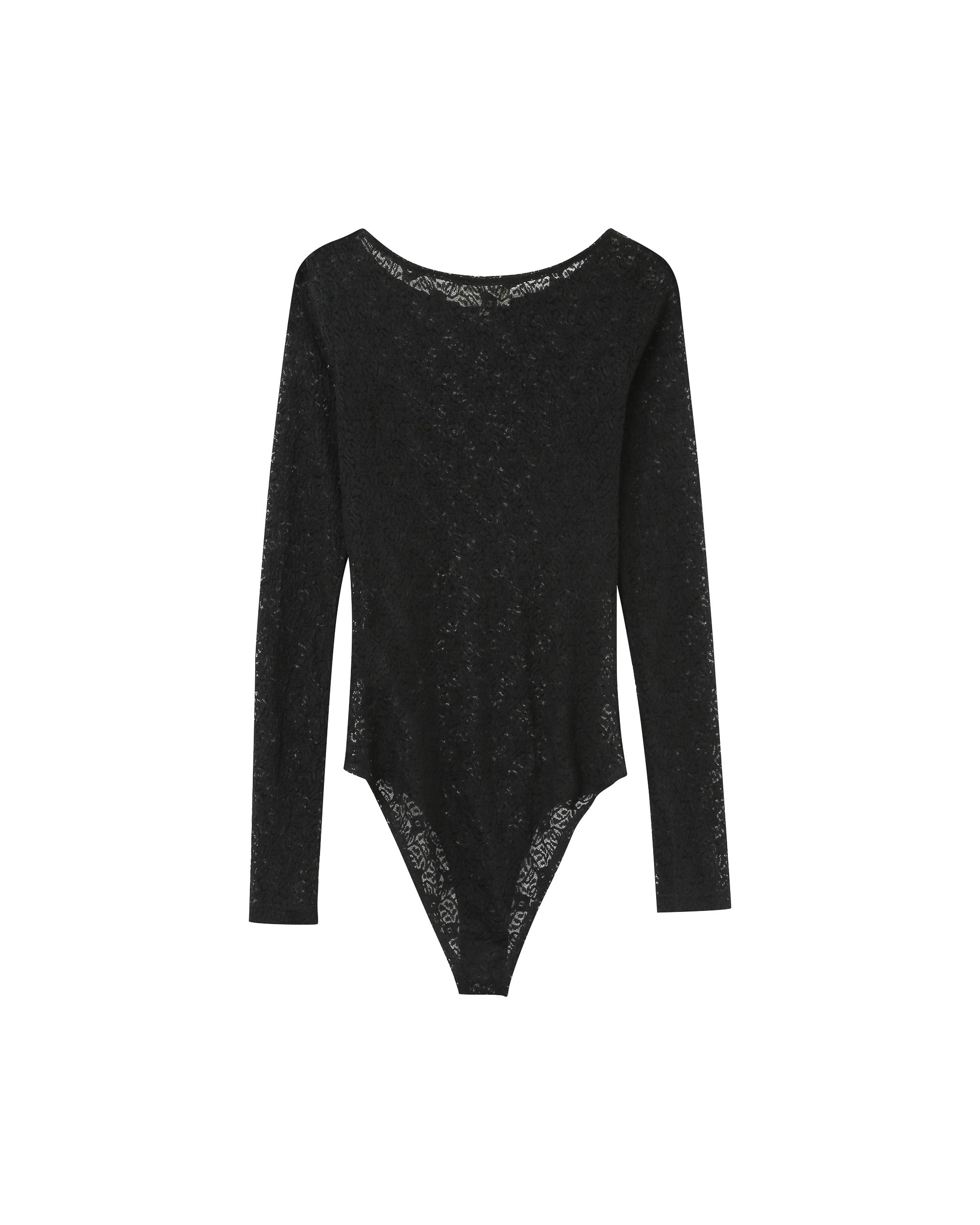 Long-sleeved body black Petra