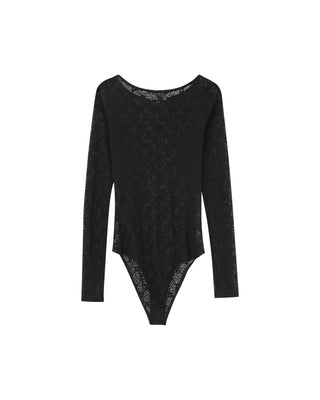 Long-sleeved body black Petra