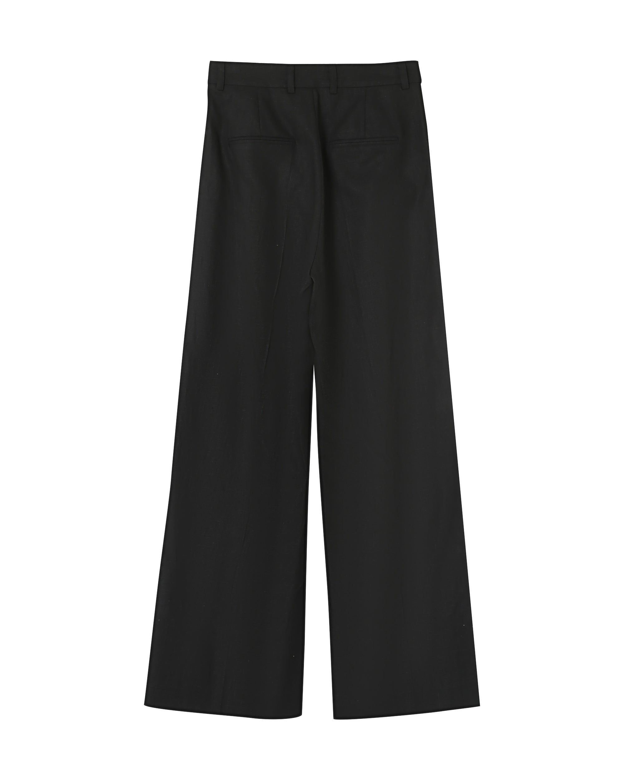 Pantalon tailleur en lin noir Phil